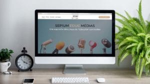 Site vitrine Sepium Éduc Médias par JLF Agency